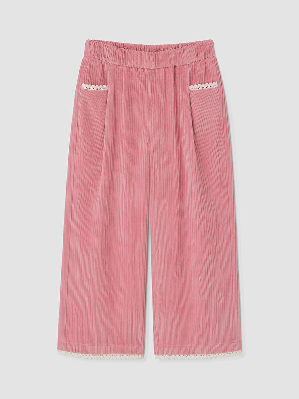 LCW Kids Pantaloni din Catifea Regular Fit pentru Fete