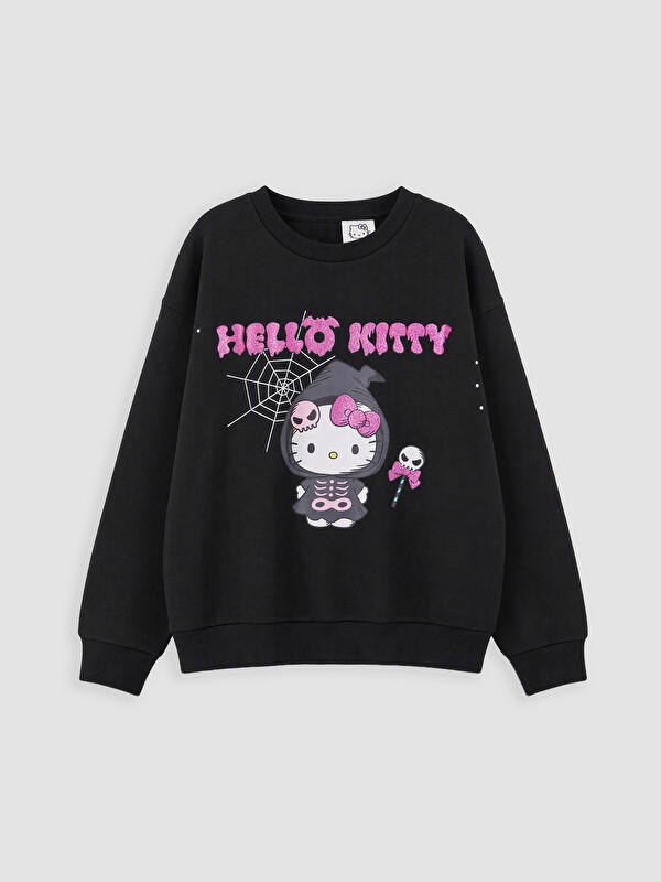 LCW Kids Hello Kitty Baskılı Kız Çocuk Sweatshirt