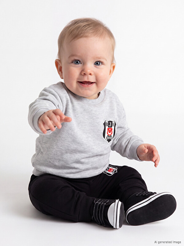 LCW baby Beşiktaş Lisanslı Erkek Bebek Eşofman Takımı
