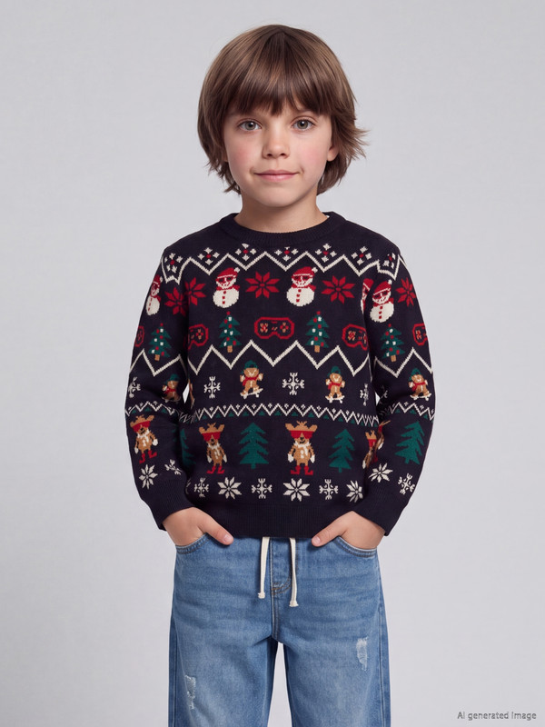 LCW Kids Boy Navy Sweater