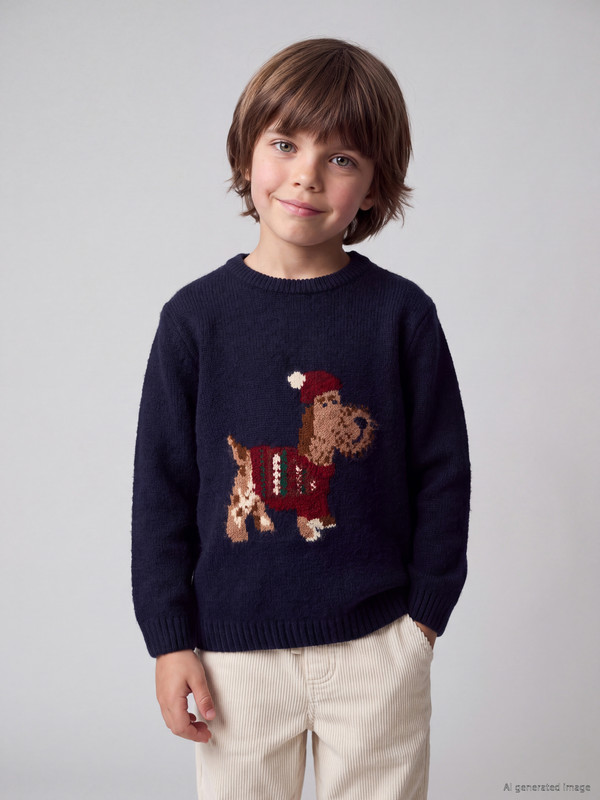 LCW Kids Patterned Boys' Knitwear Sweater