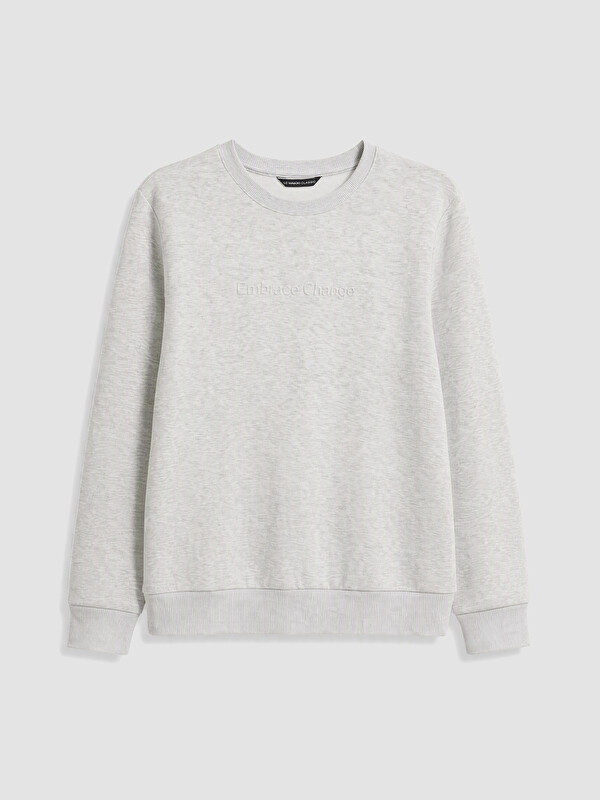 LCWAIKIKI Classic Crew Neck Men's Thick Sweatshirt