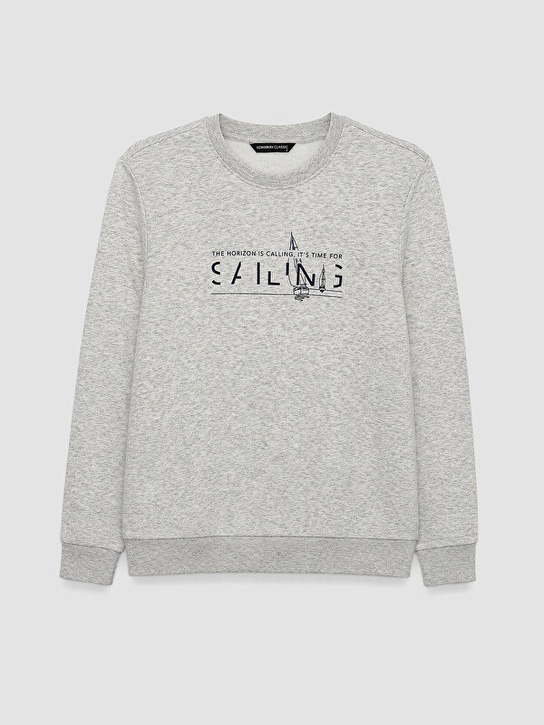 LCWAIKIKI Classic Mashkull Bezhe Sweatshirt