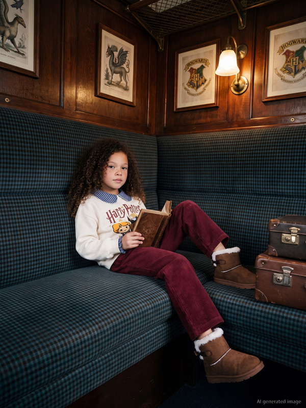 LCW Kids Harry Potter Baskılı Kız Çocuk Sweatshirt