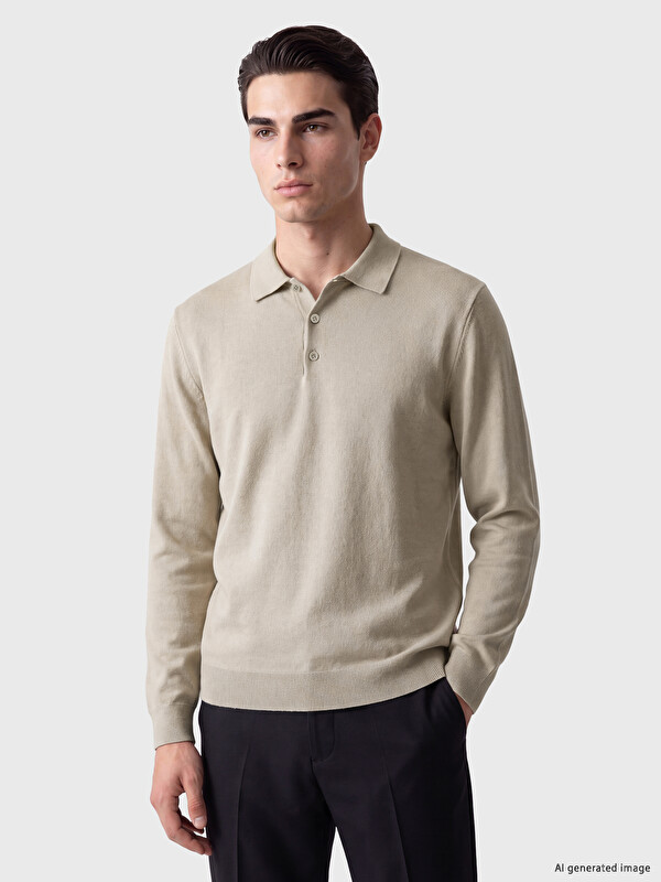 LCWAIKIKI Classic Polo Collar Men's Knitwear Sweater