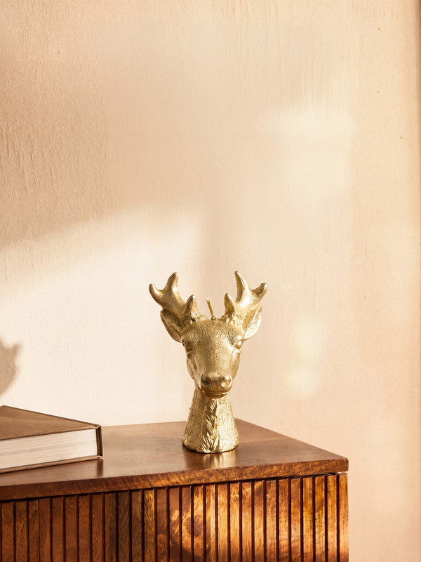 LCW HOME Deer Head Figured Decorative Candle