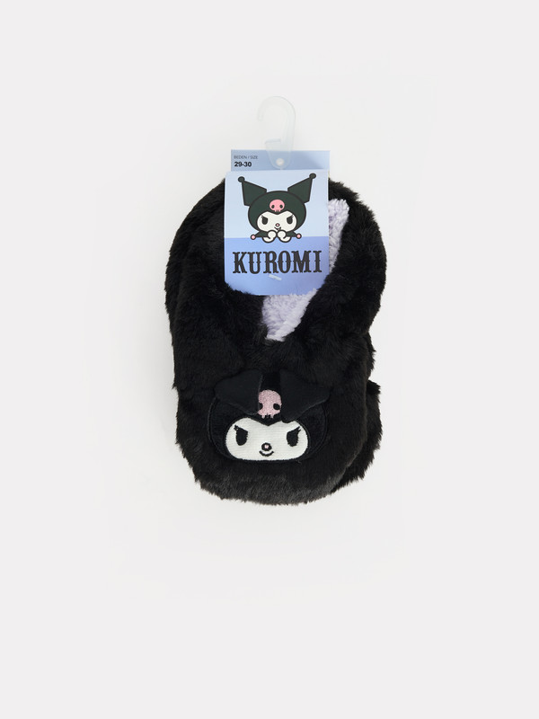 LCW STEPS Kuromi Figürlü Kız çocuk Ev Çorabı Panduf