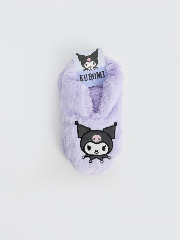 LCW ACCESSORIES Kuromi Baskılı Kız Çocuk Pelüş Ev Çorabı
