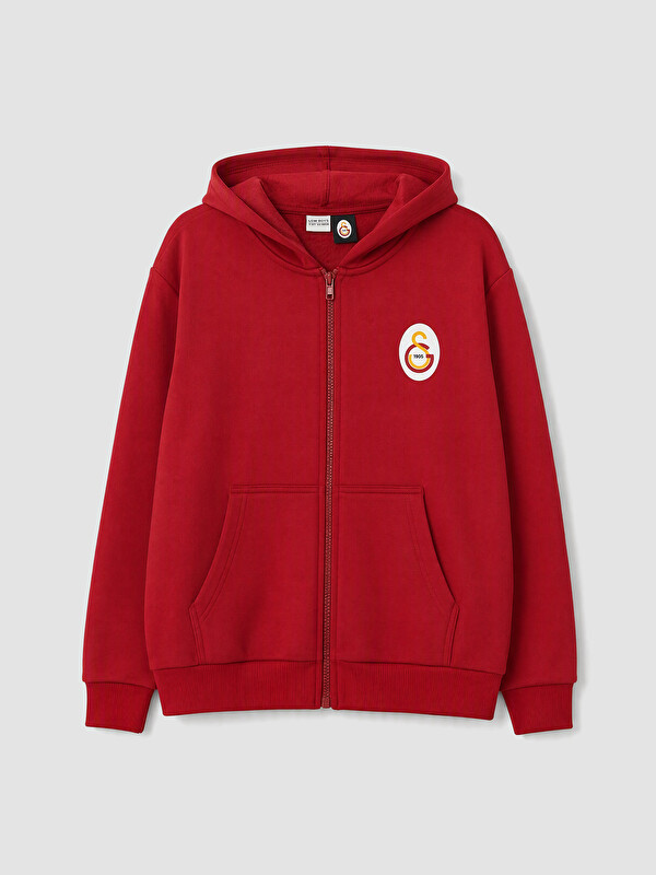 LCW Kids Kapüşonlu Galatasaray Baskılı Erkek Çocuk Sweatshirt