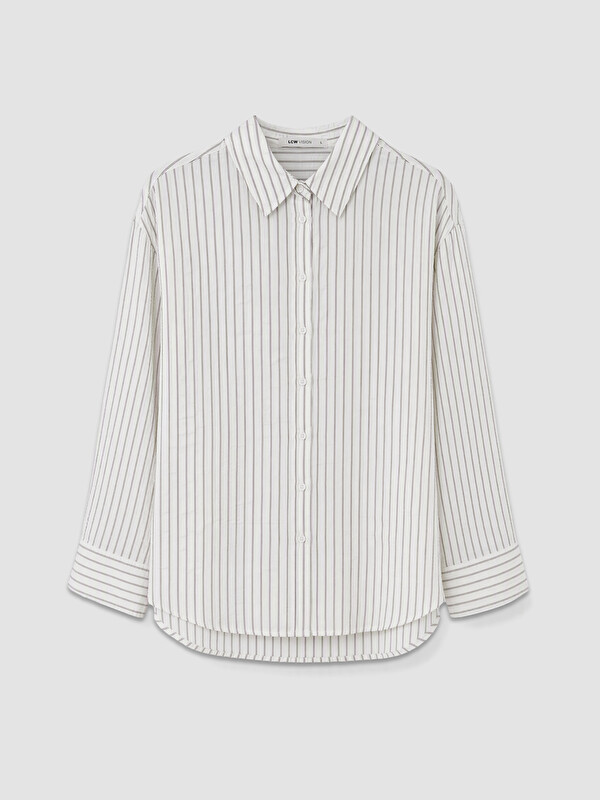 LCW Vision Relax Fit Striped Women's Shirt
