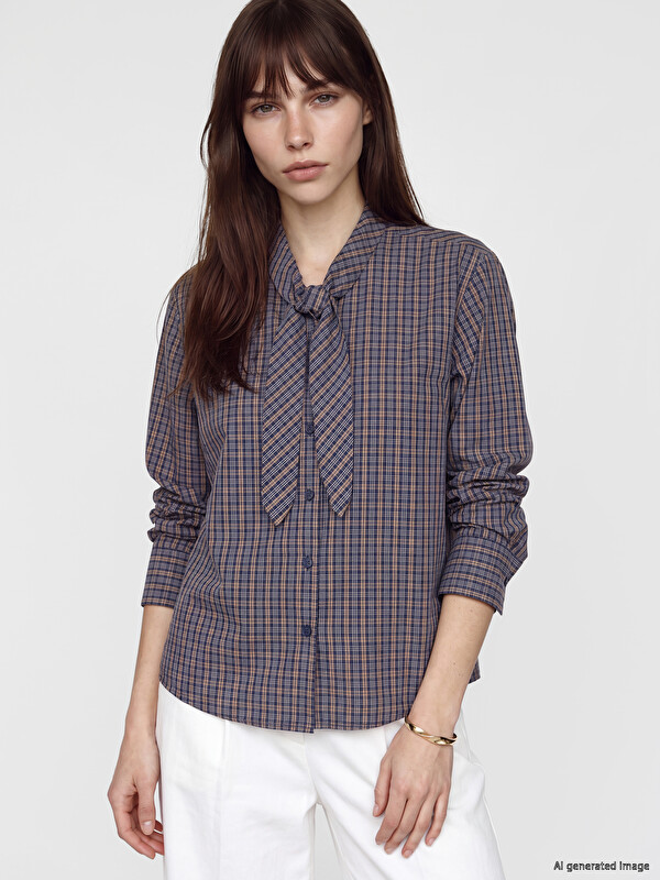 LCW Vision Woman Navy Shirt