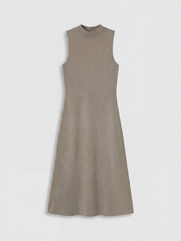 LCWAIKIKI Classic Bisiklet Yaka Bodycon Triko Elbise