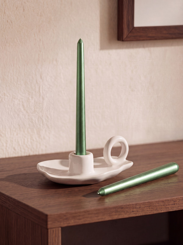 LCW HOME 2 Pack Decorative Candle Holder Candle