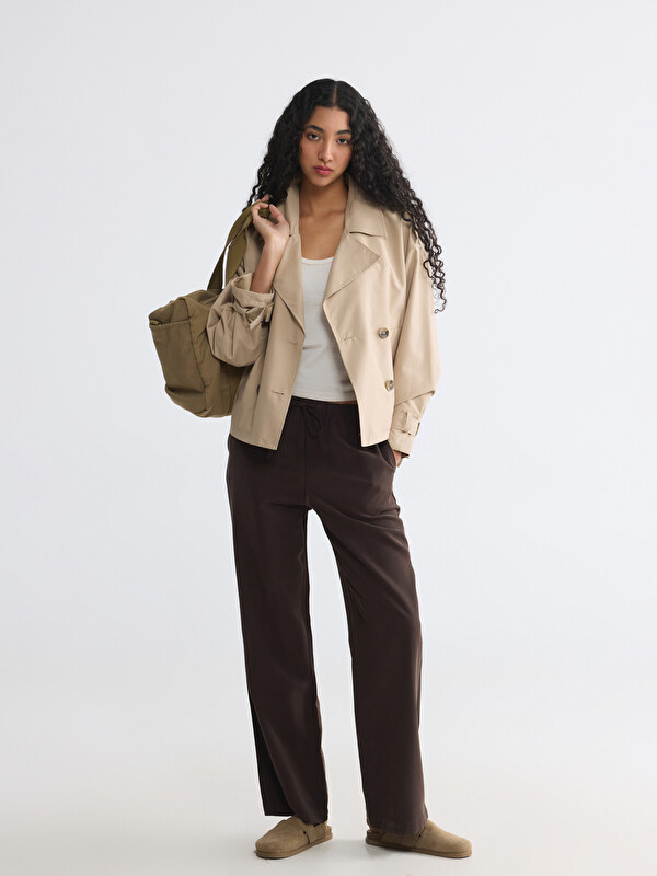 XSIDE Woman Brown Trousers