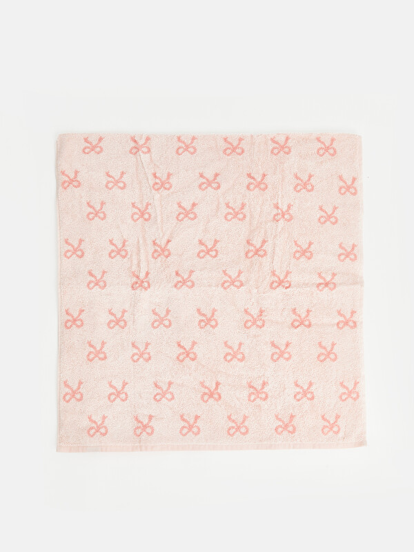 LCW HOME Bow Patterned Cotton Bath Towel 70x140 cm