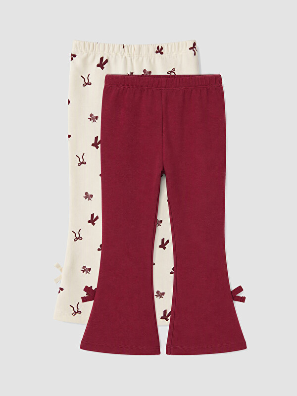 LCW baby Baby Girl Bordeaux Leggings