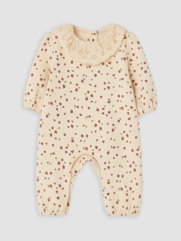 LCW baby Çiçekli Kız Bebek Tulum