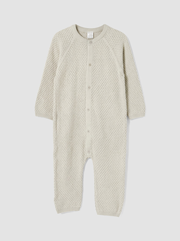 LCW baby Crew Neck Baby Boys' Knitwear Jumpsuit