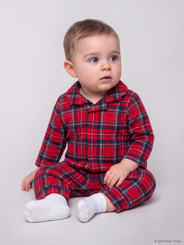 LCW baby Baby Boy Red Jumpsuit