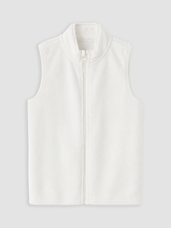 LCW Kids Girl Ecru Knit Gilet