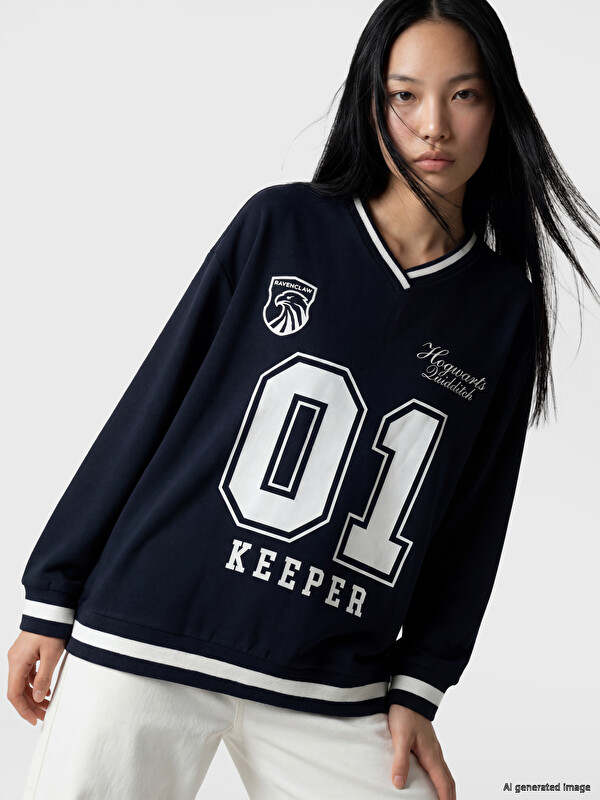 XSIDE Harry Potter Printed Relax Fit Women's Sweatshirt
