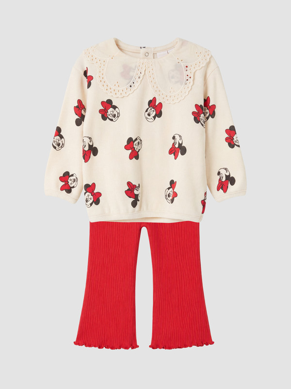 LCW baby Minnie Mouse Baskılı Kız Bebek Takım