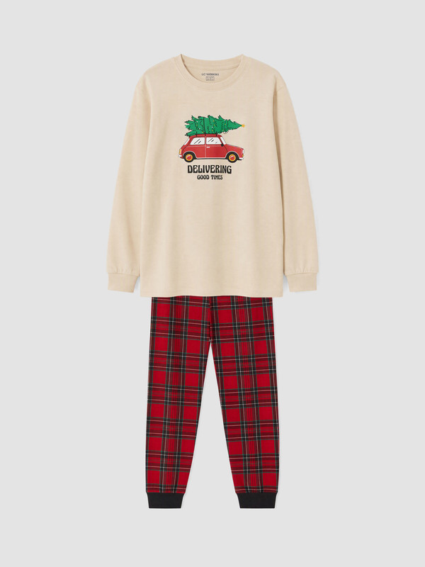 LCW Kids Printed Boys' Pyjamas Set