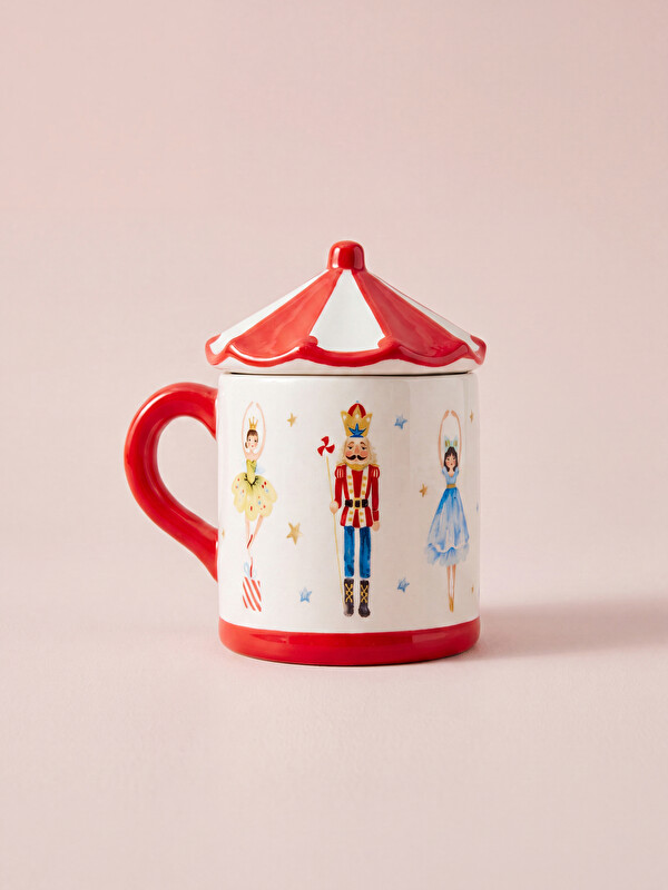 LCW HOME Carousel Nutcracker tiskana keramička šalica 350 ml