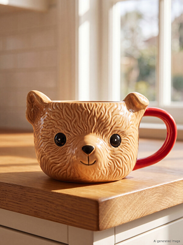 LCW HOME Medved Figura Keramička Šolja 310 ml