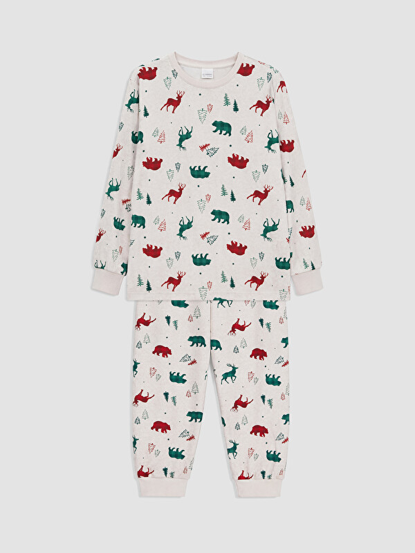 LCW Kids Desenli Erkek Çocuk Pijama Takım