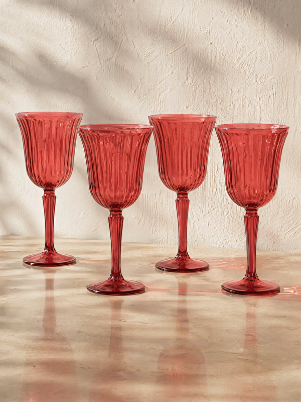 LCW HOME 4 бөліктен тұратын табанды су стақандары жиынтығы 260 ml