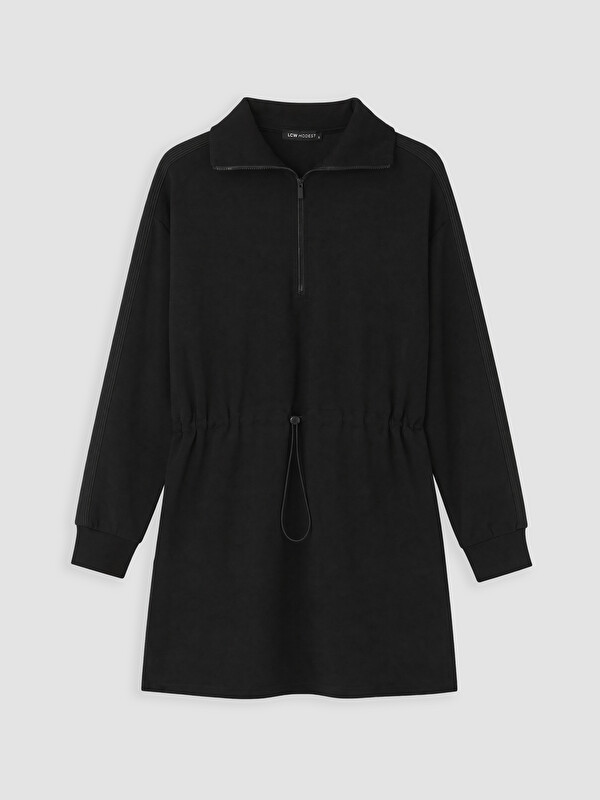LCW Modest Fermuarlı Dik Yaka Kadın Sweatshirt Tunik