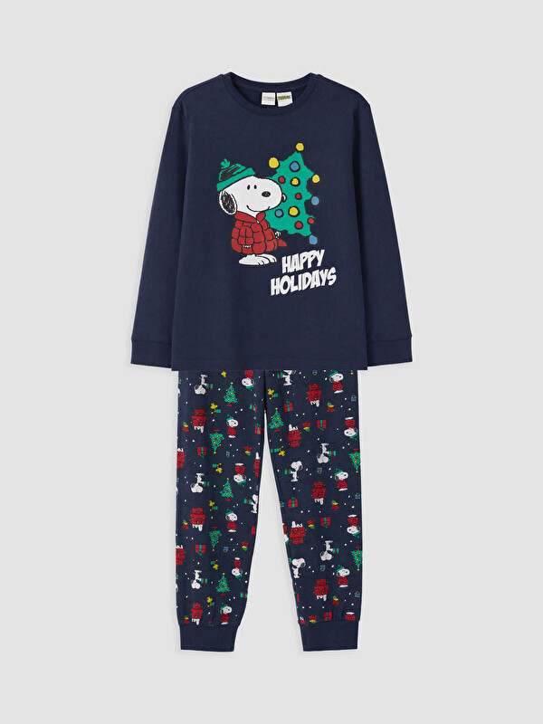 LCW Kids Snoopy New Year Themed Boys' Pyjamas Set