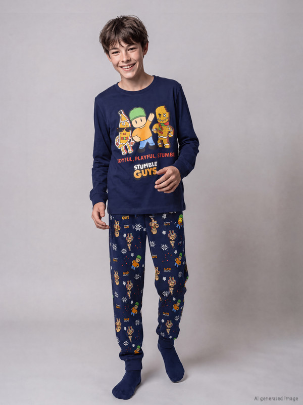LCW Kids Stumble Guys Boys' Pyjamas Set