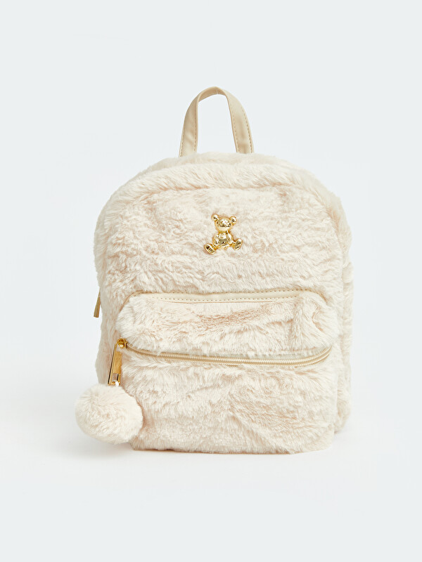 LCW ACCESSORIES პლუშის გოგონას ზურგჩანთა