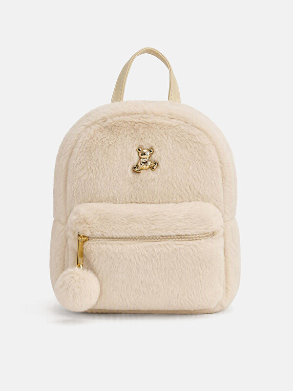 LCW ACCESSORIES Plišani ruksak za djevojčice
