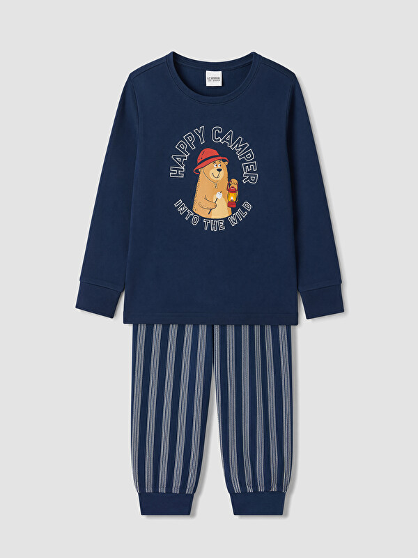 LCW Kids Printed Boys' Pyjamas Set