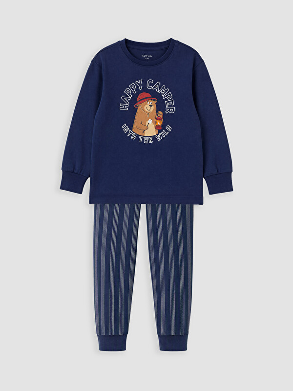 LCW Kids Baskılı Erkek Çocuk Pijama Takım