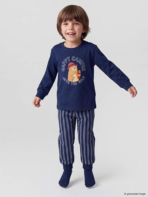 LCW Kids Печатный Пижамный Комплект Для Мальчиков