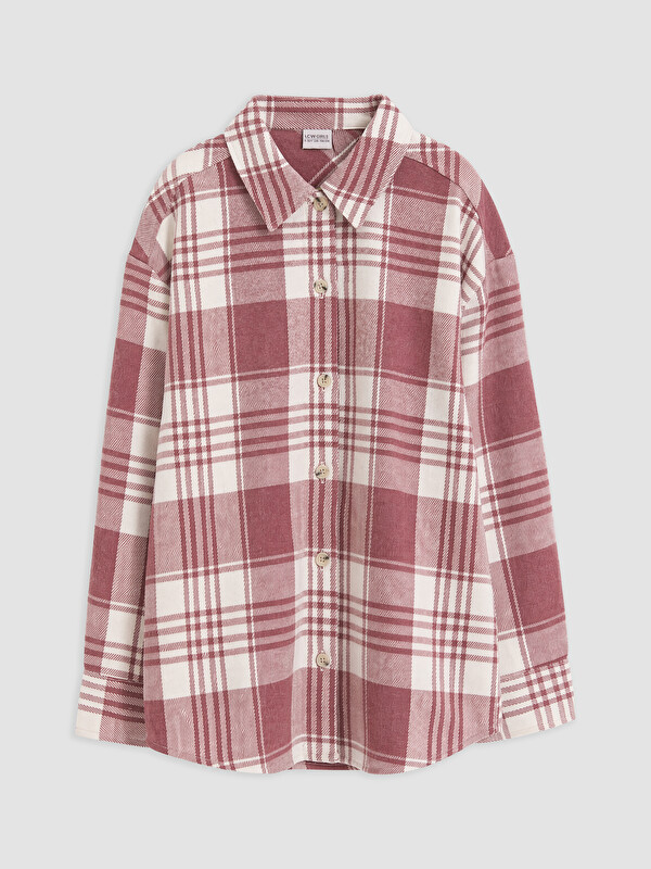 LCW Kids Plaid Twill Girls' Shirt