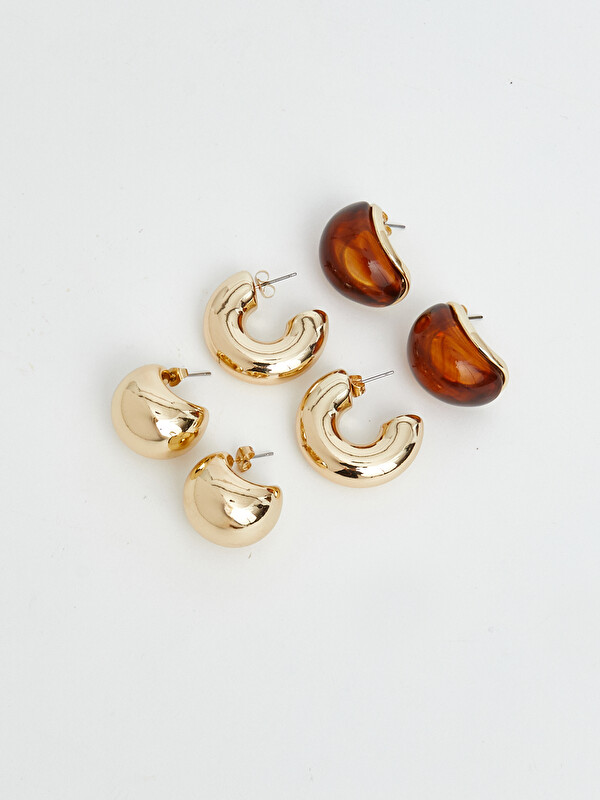 LCW JOY Women Earring Set 3-piece