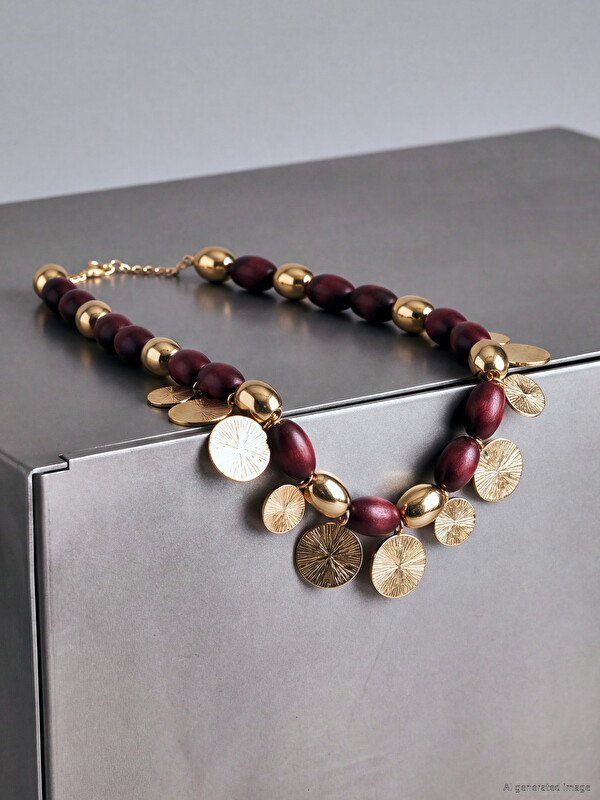 LCW JOY Bead Detailed Women's Necklace