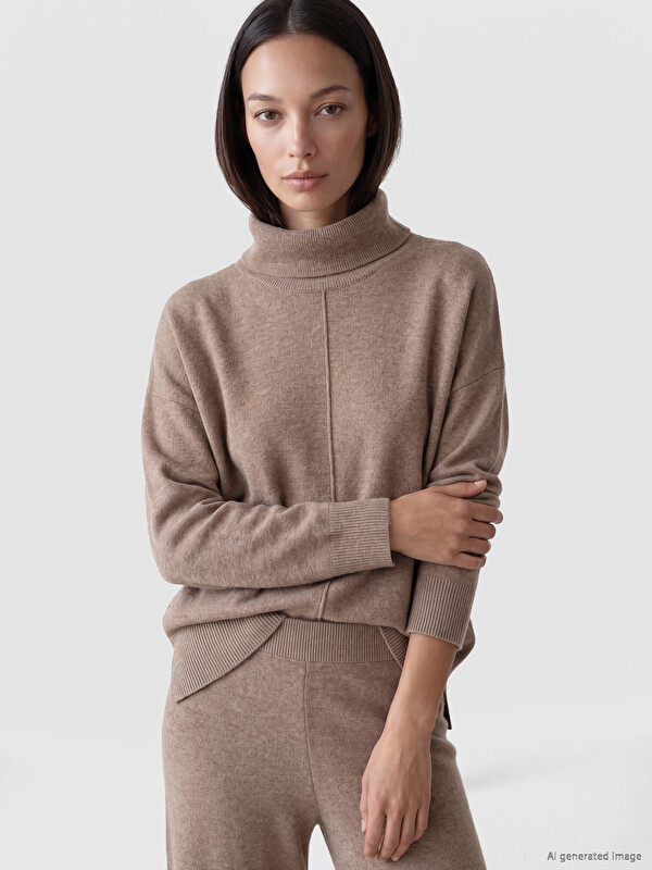 LCWAIKIKI Classic Turtleneck Women's Knitwear Sweater