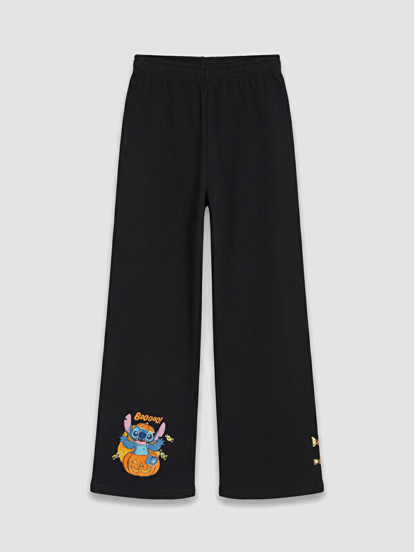 LCW Kids Stitch Printed Girls' Thick Sweatpants