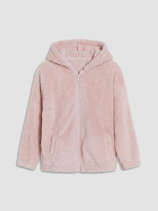LCW Kids Hooded Girls' Zip-Up Sweatshirt