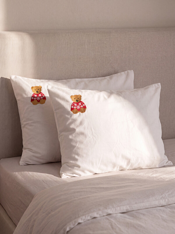 LCW HOME Ayıcık Nakışlı Yastık Kılıfı 2'li 50x70 cm