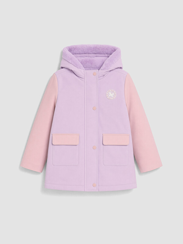 LCW Kids Hood Inside Furred Girls' Coat