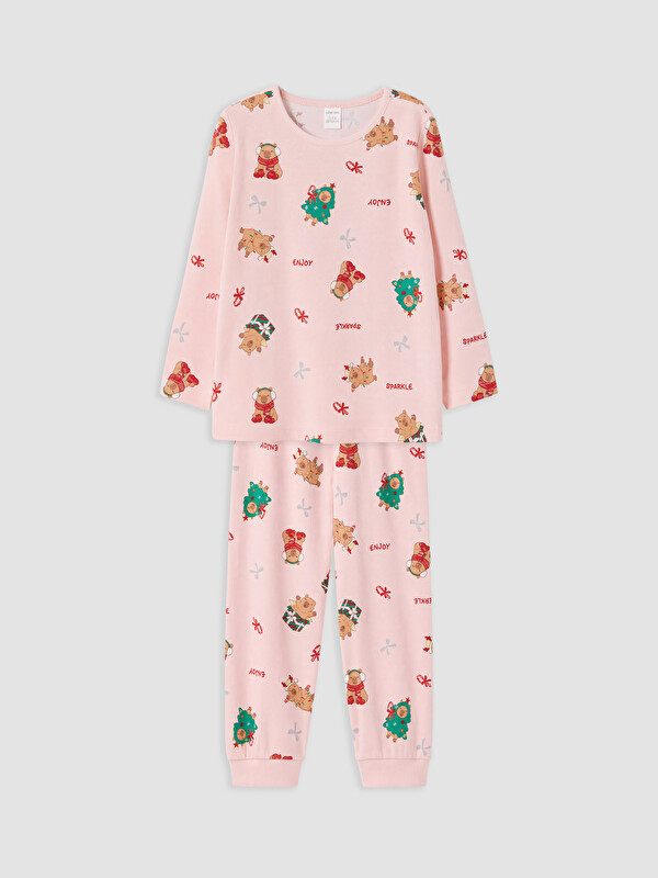 LCW Kids Baskılı Kız Çocuk Pijama Takım