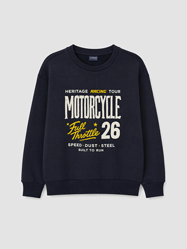 LCW ECO Baskılı Erkek Çocuk Sweatshirt