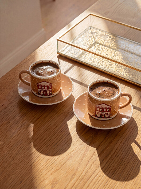 LCW HOME Yılbaşı Temalı Baskılı Kahve Fincan Takımı